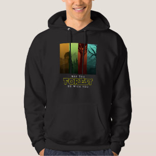 Vintage Camping May The Forest Be With You Earth D Hoodie