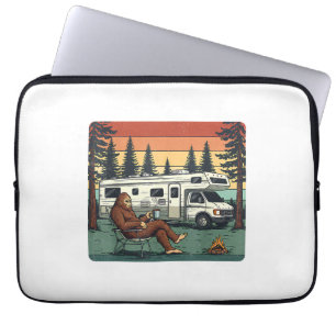 Vintage Camping Motorhome RV Bigfoot Adventure Laptop Sleeve