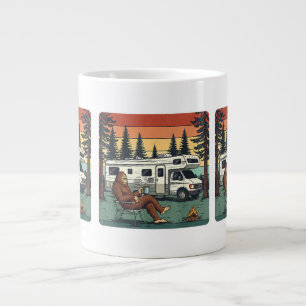 Vintage Camping Motorhome RV Bigfoot Adventure Large Coffee Mug