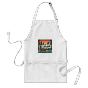 Vintage Camping Motorhome RV Bigfoot Adventure Standard Apron