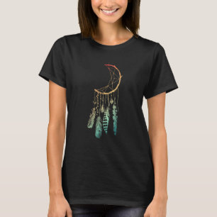 Vintage Camping Trip Dream Catcher, Pine Trees, Te T-Shirt