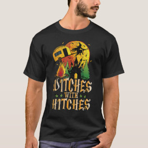 Vintage Camping Witches With Hitches  Halloween T-Shirt