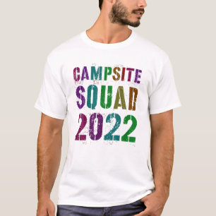 Vintage CAMPSITE SQUAD 2022 Summer Counselor Teach T-Shirt