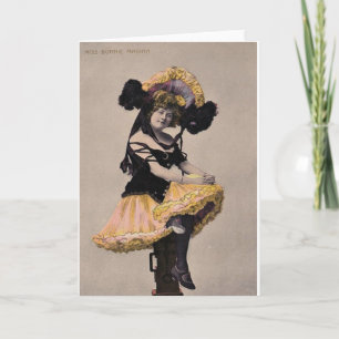 *Vintage Can Can Dancer* Card