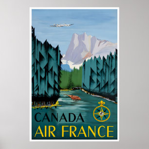 Vintage Canada Art Travel Poster Canadian Print