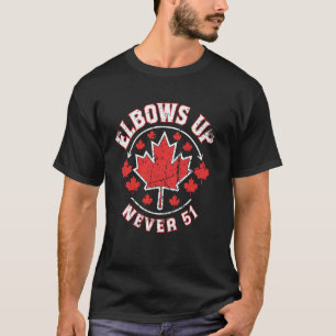 Vintage Canada Elbows Up Never 51 T-Shirt