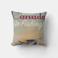 Vintage Canada Fishing travel poster