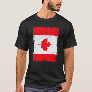 Vintage Canada Flag Heritage Canadian Roots T-Shirt