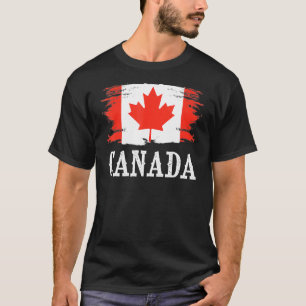 Vintage Canada Flag I Love Canada T-Shirt