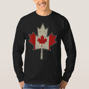 Vintage Canada Flag Maple Leaf Canadian Pride Men T-Shirt