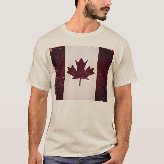 Vintage Canada Flag  T-shirt (Front)