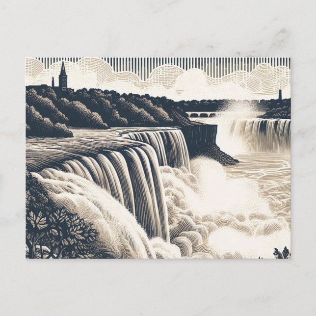 Vintage Canada Post Card Niagara Falls (Front)