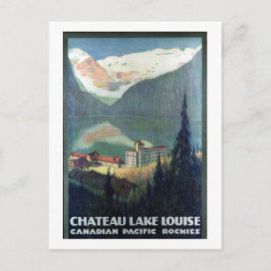 Vintage Canadian Pacific Rockies Lake Louise Postcard