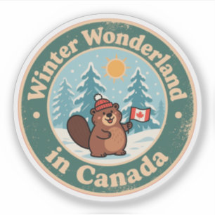 Vintage Canadian Winter Scene