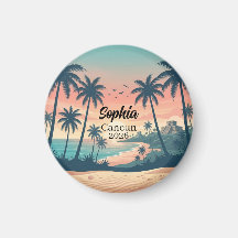 Vintage Cancun 2026 Tropical Beach Sunset