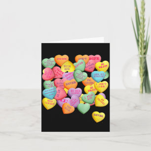 Vintage Candy Conversation Hearts For Anti Valenti Card