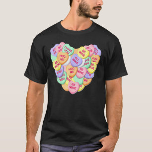 Vintage Candy Conversation Hearts For Anti Valenti T-Shirt