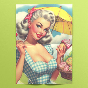 Vintage Candy Cute Pin-up Tissue Paper