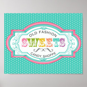 Vintage Candy Parlour Canvas Print