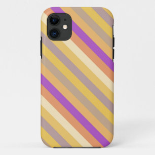 Vintage candy stripes pattern iPhone 11 case