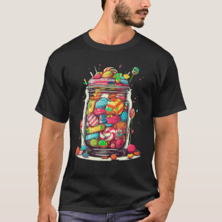 vintage Candy Sweets Confectionery Gummy Chocolate T-Shirt