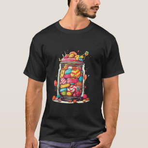 vintage Candy Sweets Confectionery Gummy Chocolate T-Shirt
