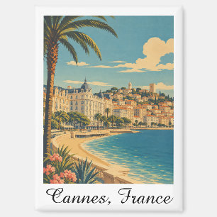 Vintage Cannes France French Riviera Magnet