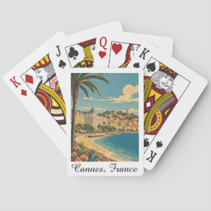 Vintage Cannes France French Riviera Playing Cards