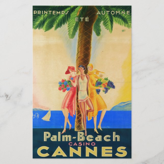 Vintage Cannes French Travel (Front)