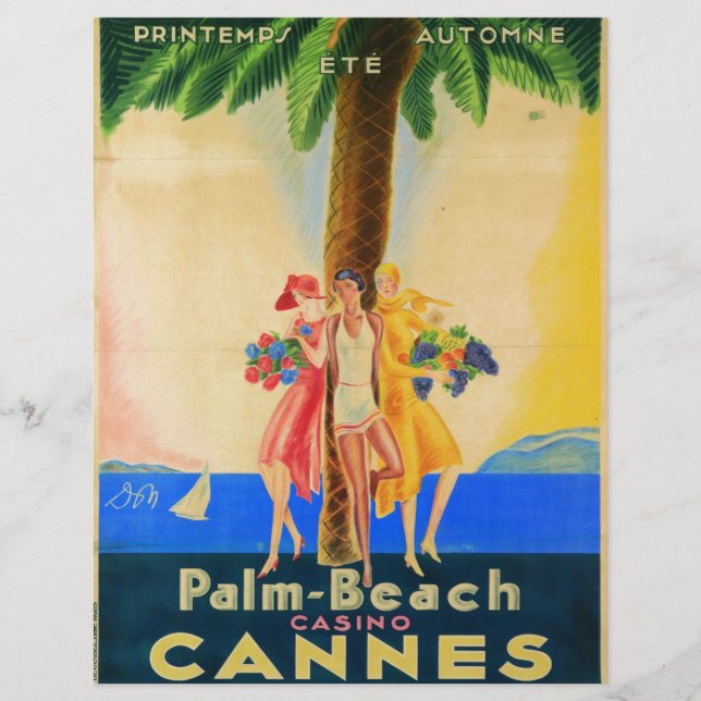 Vintage Cannes French Travel (Front)