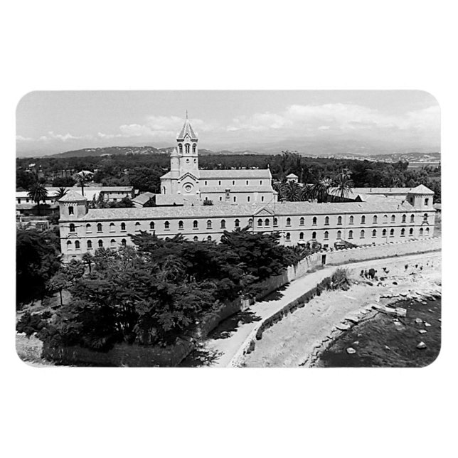Vintage Cannes Saint-Honorat island monastery Magnet (Horizontal)