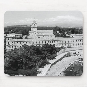 Vintage Cannes Saint-Honorat island monastery Mouse Pad