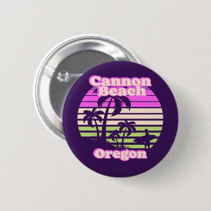 Vintage Cannon Beach Oregon 6 Cm Round Badge