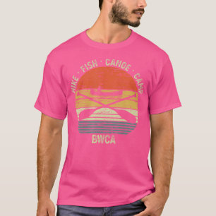 Vintage Canoeing Bwca Outdoor Hike Fish Canoe Camp T-Shirt