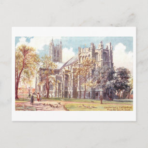 Vintage Canterbury Cathedral Postcard
