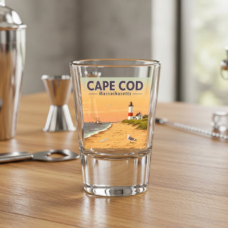 Vintage Cape Cod Massachusetts Shot Glass
