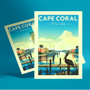 Vintage Cape Coral Florida Postcard