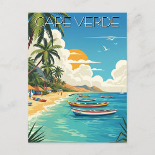 Vintage Cape Verde Travel Postcard