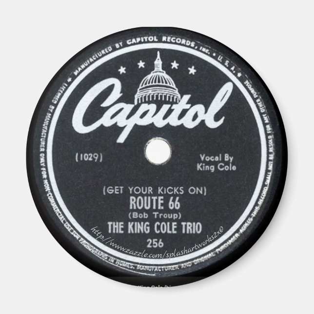 "Vintage-Capitol Record Label" Magnet (Front)