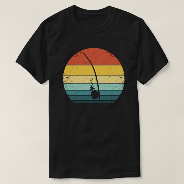 Vintage Capoeira Berimbau Instrument 70s Sunset T-Shirt (Design Front)