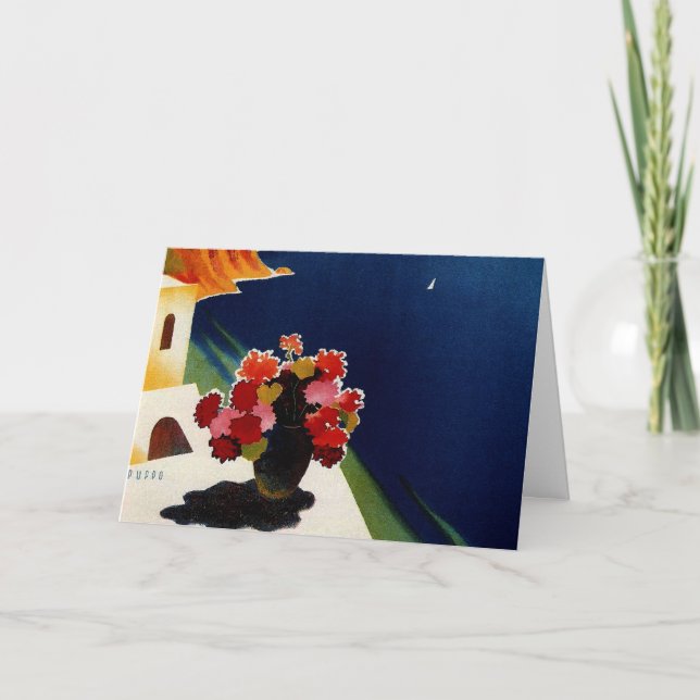 Vintage Capri Italy Travel Card (Front)