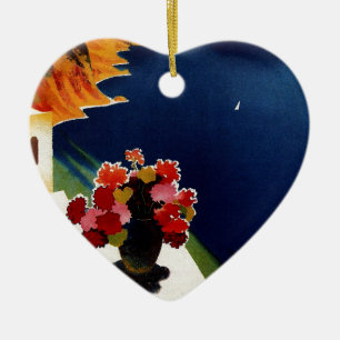 Vintage Capri Italy Travel Ceramic Tree Decoration