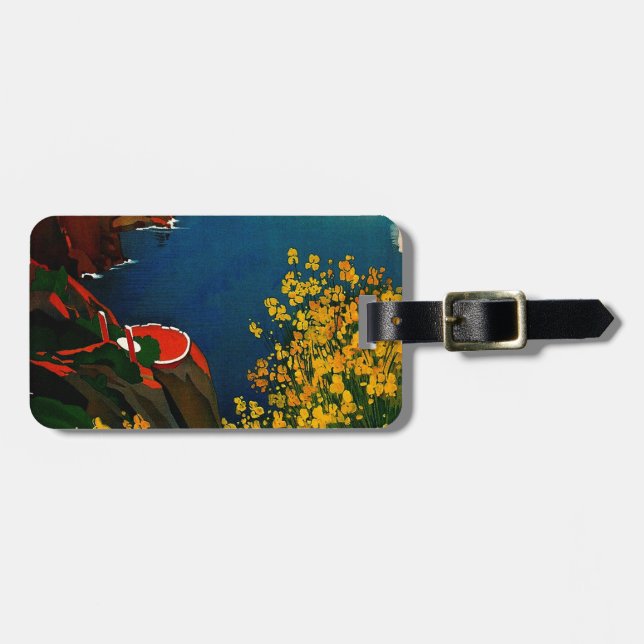 Vintage Capri L'Isola del Sole Italy Luggage Tag (Front Horizontal)
