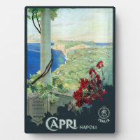 Vintage Capri Napoli Italy Travel Poster
