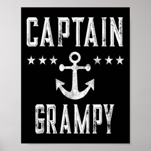 Vintage Captain Grampy - Family Cruise Or Lake Boa Poster