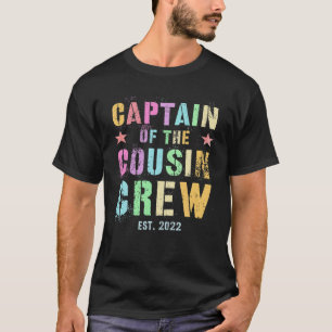 Vintage CAPTAIN OF THE COUSIN CREW 2022 Funny Nana T-Shirt