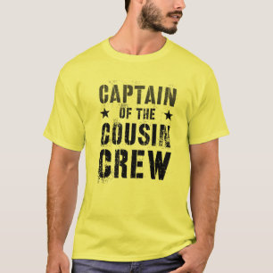 Vintage CAPTAIN OF THE COUSIN CREW Funny Grandma G T-Shirt