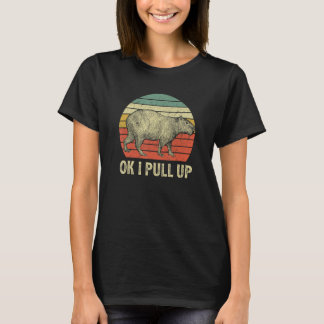 Vintage  Capybara Ok I Pull Up T-Shirt
