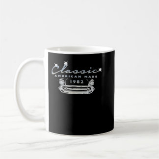 Vintage Car 1982 Classic Birthday Antique Auto Coffee Mug