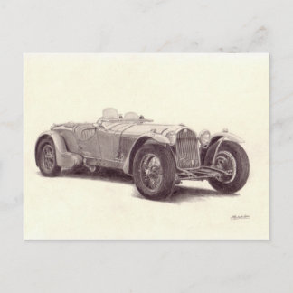Vintage Car: Alpha Romeo 8C Postcard
